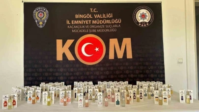 Bingöl’de 136 adet gümrük kaçağı parfüm ele geçirildi