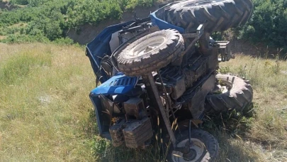 Muş’ta traktör devrildi: 1 yaralı