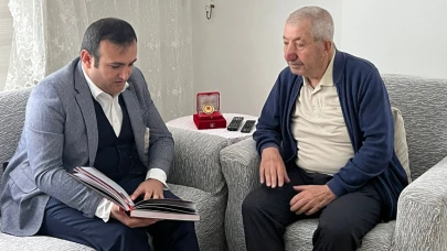 Kıbrıs gazisine anlamlı ziyaret
