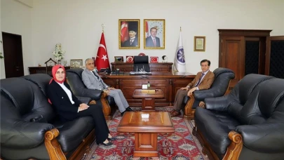 Başsavcı Karabulut ve Ağır Ceza Reisi Görmez’den Üniversiteye veda ziyareti