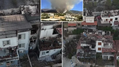 3 ildeki yangınlar sürüyor! Birçok ev küle döndü, gerilim hattı bomba gibi patladı