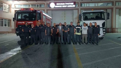 Erzurum’dan Hatay’a itfaiye desteği