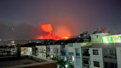 Bir yangında Ödemiş’te: 3 mahalle tahliye edildi