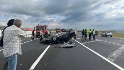 Kars’ta trafik kazası: 2 yaralı