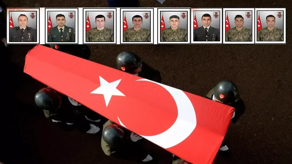 Türkiye şehitlerine ağlıyor! 8 askerimizin kimlikleri belli oldu