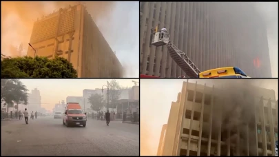 Kahire'de iletişim merkezinde çıkan yangında 22 kişi yaralandı