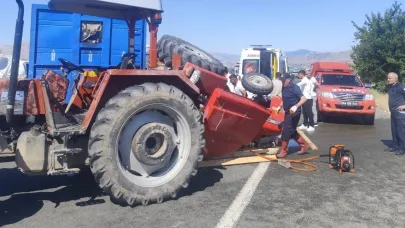 Malatya’da traktör tırla çarpıştı: 1 ölü