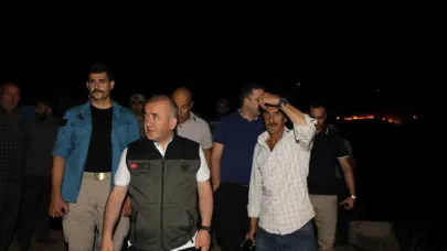 Vali Hatipoğlu: "Yapılan yoğun müdahale ile yangın kontrol altına alınmıştır"