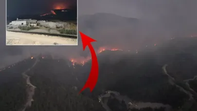 İki gündür süren yangın büyüyor! Akaryakıt istasyonu tahliye edildi