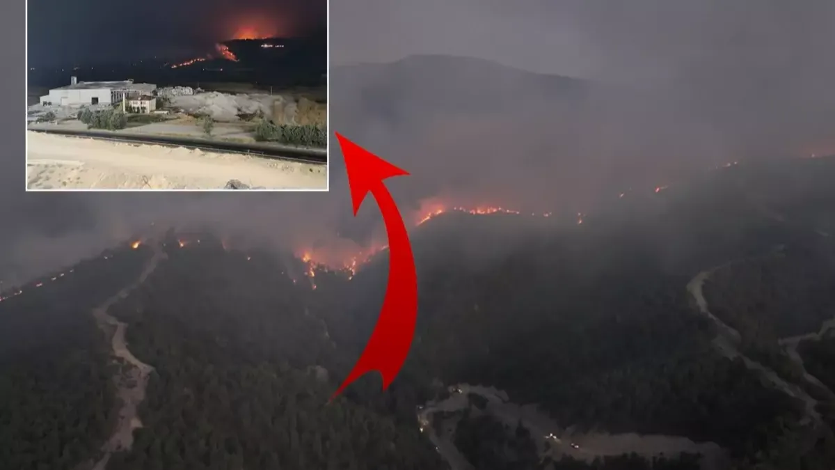 İki gündür süren yangın büyüyor! Akaryakıt istasyonu tahliye edildi