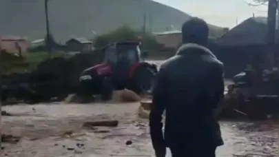 Göle’de Sel felaketi