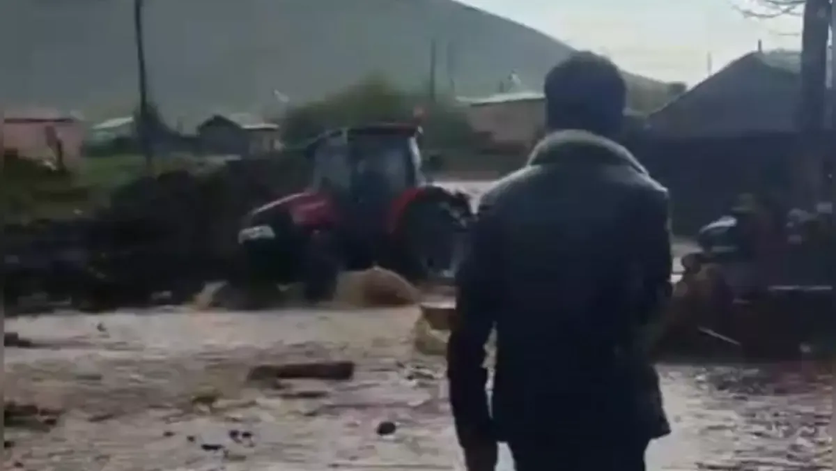 Göle’de Sel felaketi