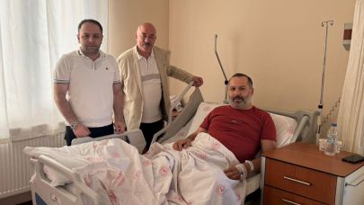 Milletvekili Koç’tan İl Başkanı Aydın’a hastane ziyareti