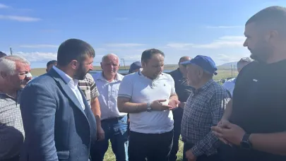 Vekil Koç, köylünün derdini dinledi