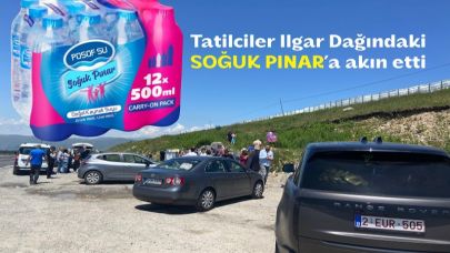 Ilgar dağının “Soğuk Pınarı” boşa akıyor Vatandaşlar alana “şişe su tesisi” istiyor