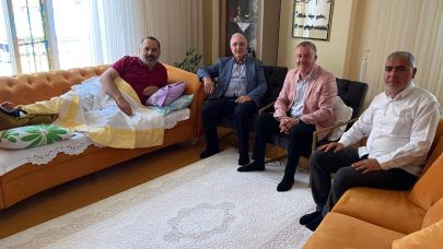 Serhat Ardahanspor'dan Başkan Aydın'a geçmiş olsun ziyareti