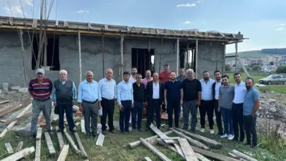 Vekil Koç, Göle'deki taziye evi inşaatını yerinde inceledi
