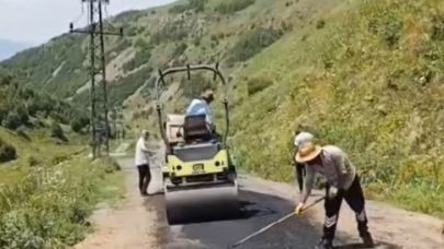 Ardahan’da köy yolları yenileniyor
