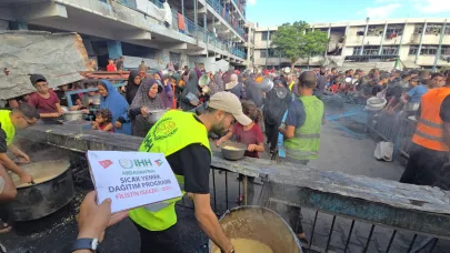 Ardahan İHH’dan Gazze’ye sıcak yemek desteği