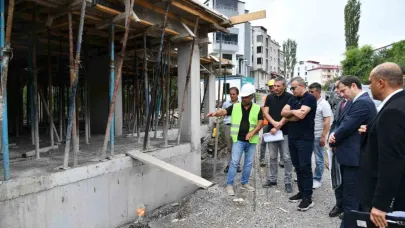 Vali Çiçek, spor inşaatlarını denetledi