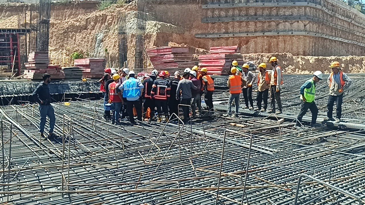 Malatya’da inşaatta iş kazası