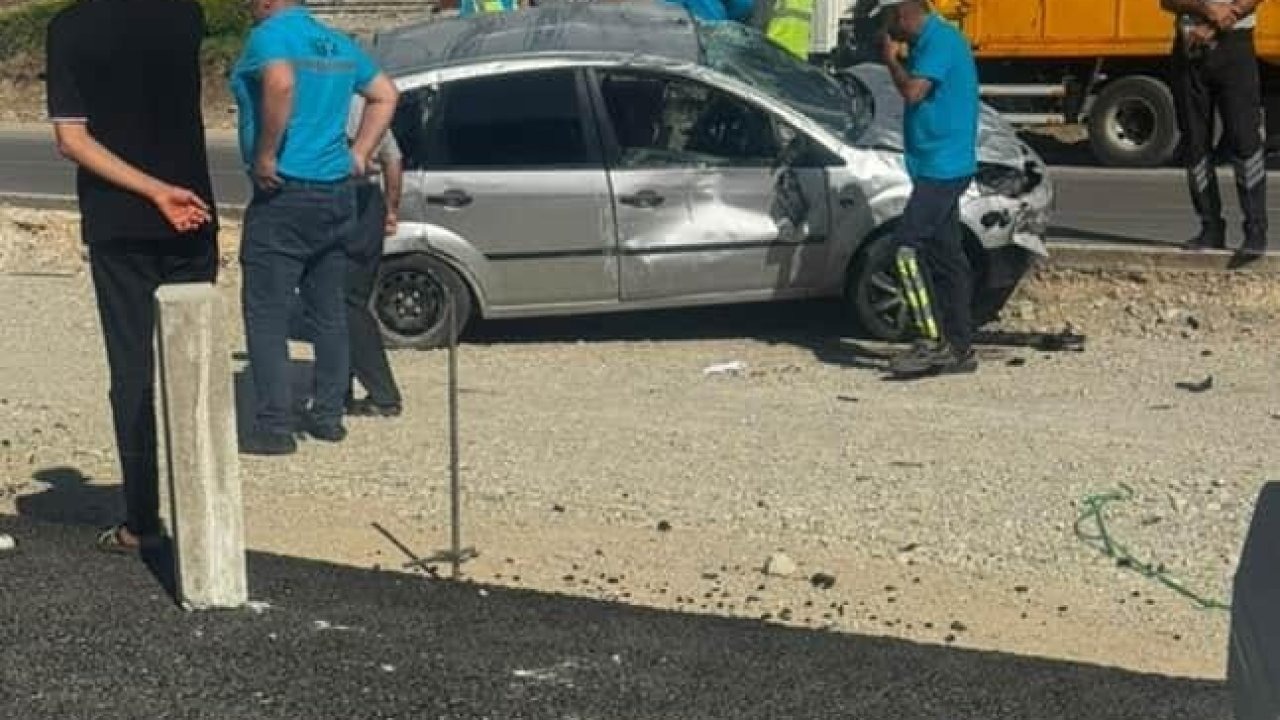 Elazığ otomobil takla attı: 1 yaralı