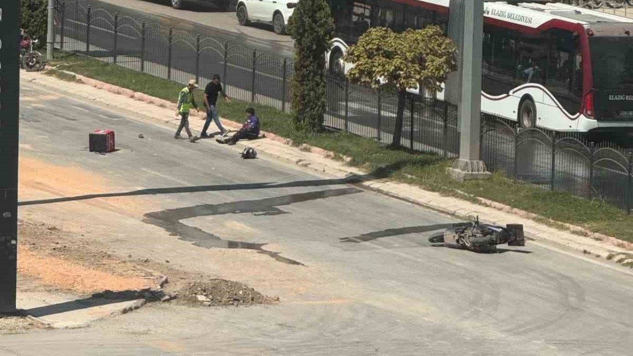 Elazığ’da motosiklet kazası: 1 yaralı