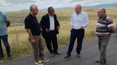 Genel Sekreter Emin, yol çalışmalarını inceledi