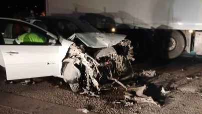 Malatya’da tır ile otomobil çarpıştı