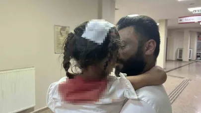 Yüksekova’da başından parke yaşı düşen 5 yaşındaki Avesta ölümden döndü