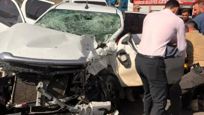 Yüksekova-Van kara yolunda trafik kaza