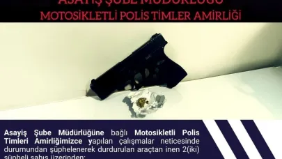 Bingöl’de ruhsatsız tabanca  ve uyuşturucu ele geçirildi