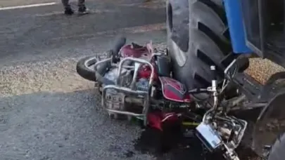 Kağızman’da traktör ile motosiklet çarpıştı: 1 ölü