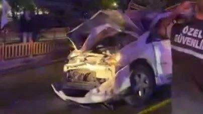 Lastiği patlayan araç takla attı; 4 yaralı