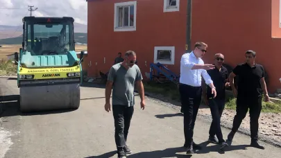 Kaymakam Meram yol çalışmalarını yerinde inceledi