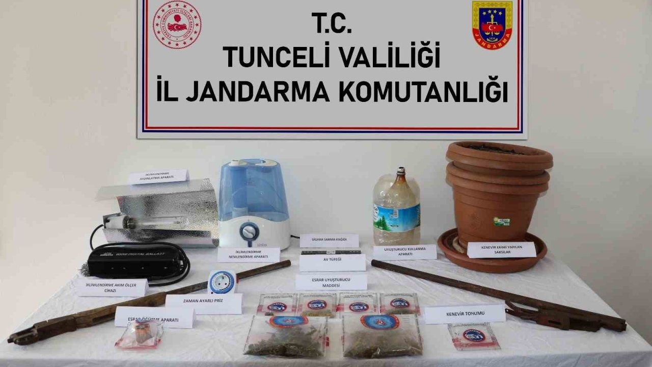 Tunceli’de uyuşturucu operasyonu