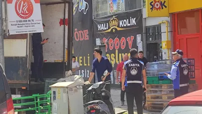 Yolu kapatan araca ceza yağdı