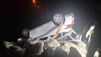Erzurum’da otomobil nehre uçtu: 1 ölü, 1 yaralı, 1 kayıp