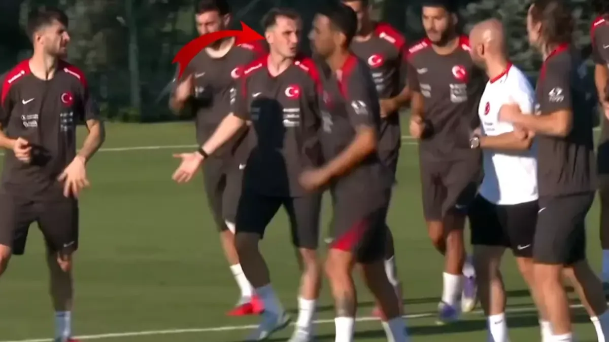 Milli takım kampına damga vuran görüntü