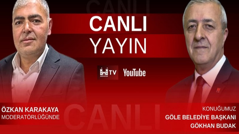 Göle Belediye Başkanı Budak, Ardahan  TV’de gazetecilerin sorularını yanıtladı