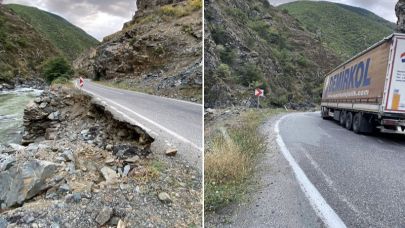 Artvin’e gidecekler bu yolda dikkat olun!