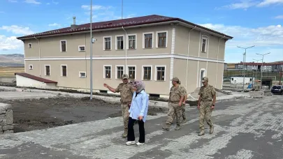 Kaymakamı Meram, devam eden yatırımları yerinde inceledi
