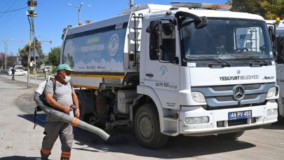 Yeşilyurt Belediyesi’nin temizlik seferberliği sürüyor