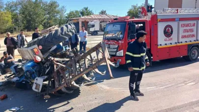 Elazığ’da traktör devrildi: 2 yaralı
