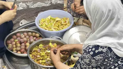 Yüksekova’da kış hazırlığı: Pestil yapımı sürüyor