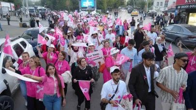 Muş’ta gönüllülerden "kanser farkındalığı" yürüyüşü