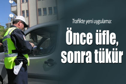 Trafik kontrolünde yeni uygulama!