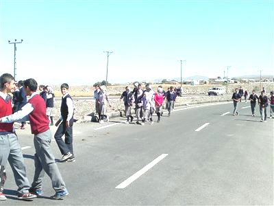 Göle'de İmam-Hatip Öğrencilerinin Yol Çilesi