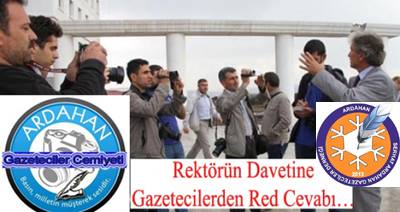 Gazeteciler: Rektörün davetine icabet etmediler