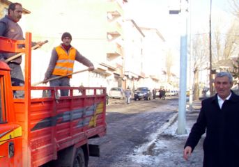 Ardahan´da yollarda tuzlama çalışması yapıldı